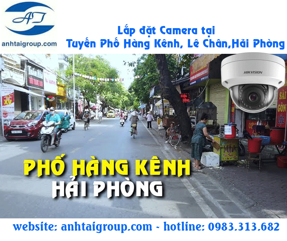 Lắp đặt Camera đường phố Hàng Kênh,Lê Chân, Hải Phòng