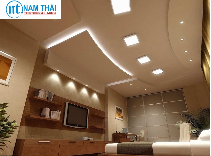 Đèn LED Maxlight Ốp thủy tinh vuông to