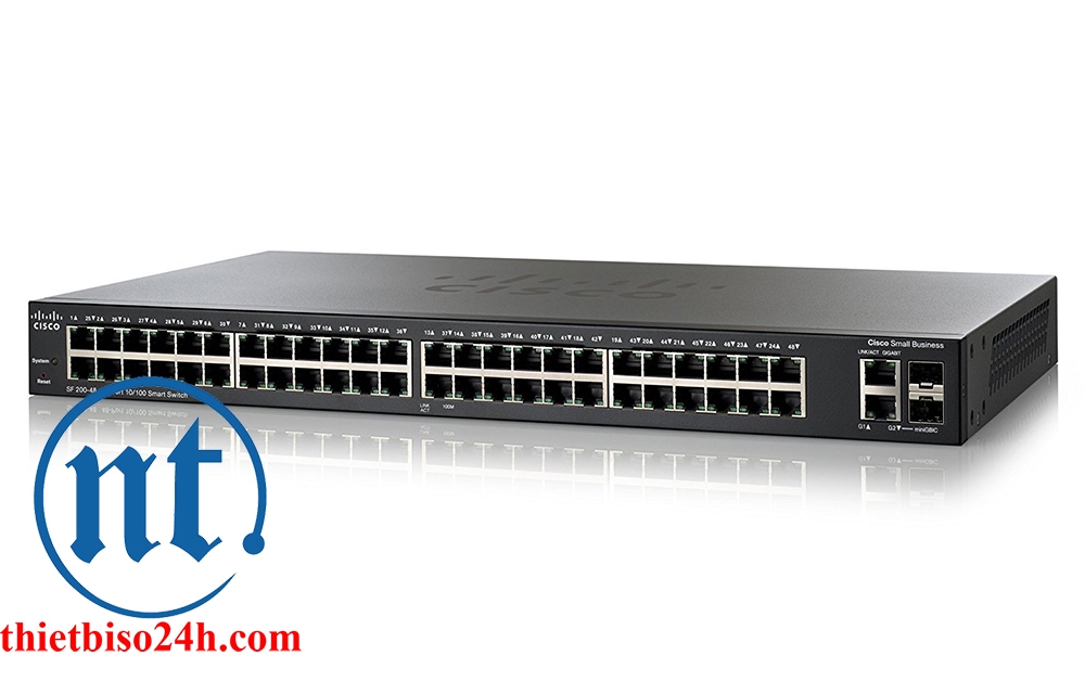 Thiết bị chia mạng Cisco SLM2048T-EU SG200-50 - Switch thông minh, Cổng quang