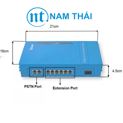 Tổng đài PABX MS108 - 1 đường vào 8 máy lẻ nội bộ