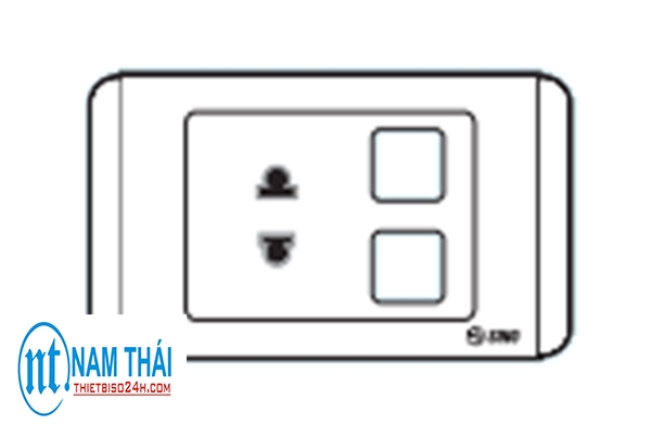 Ổ cắm đơn 2 chấu 16A với 1 lỗ S18UX