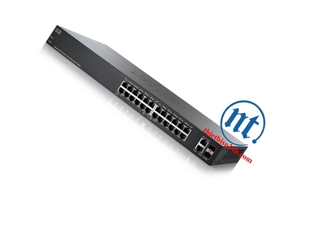 Thiết bị chia mạng Cisco SF220-24P-K9-EU POE Smart Switch