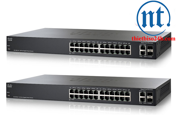 Thiết bị chia mạng Cisco SLM2048T-EU SG200-50 - Switch thông minh, Cổng quang