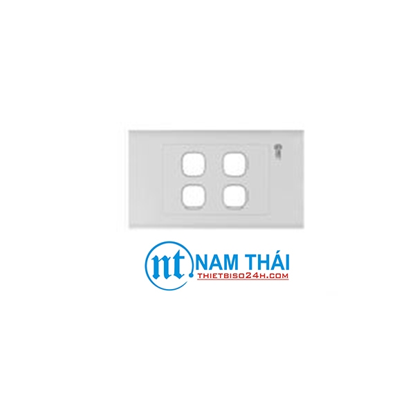 Mặt công tắc ổ cắm CS1 mặt 4 lỗ (CS14)