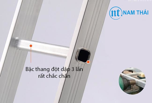 Thang nhôm khóa sập tự động Nikita Nika-25