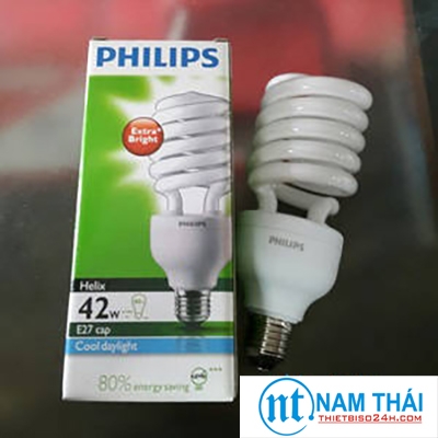 Bóng đèn Compact Philips tích hợp tương thích điện từ (EMC) Helix 42W