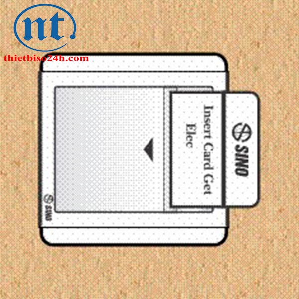 Công tắc dùng thẻ từ phím lớn 16A có thời gian chậm - S66/501