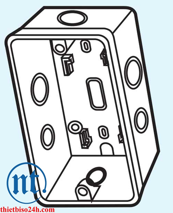 Đế âm tự chống cháy dùng cho mặt Át HA, HB - S2157/HA/HB