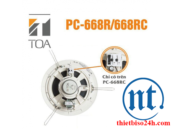 Loa gắn trần loại móc treo TOA PC-668RC