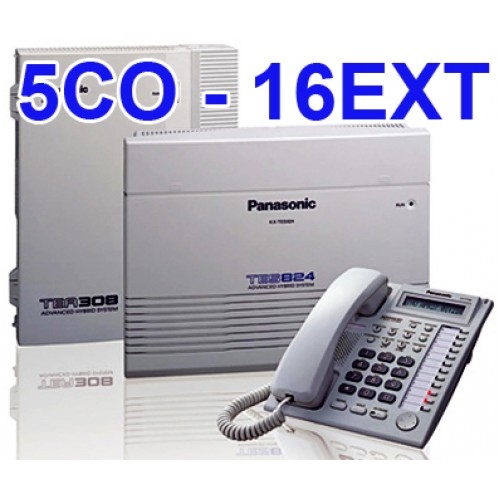 Tổng đài điện thoại Panasonic KX-TES824 - 5 vào 16 máy lẻ