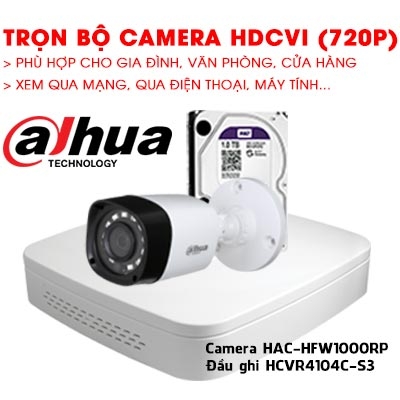 Trọn bộ CAMERA DAHUA HAC-HFW1000SP LẮP CHO NHÀ XƯỞNG