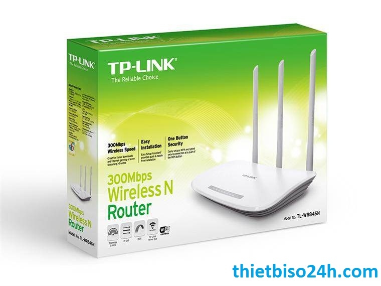 Bộ phát Wifi TP-LINK TL-WR845N 300 Mbps, 3 ăng ten rời