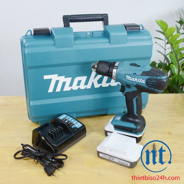 Máy khoan vặn vít dùng pin Makita DF457DWE 18V