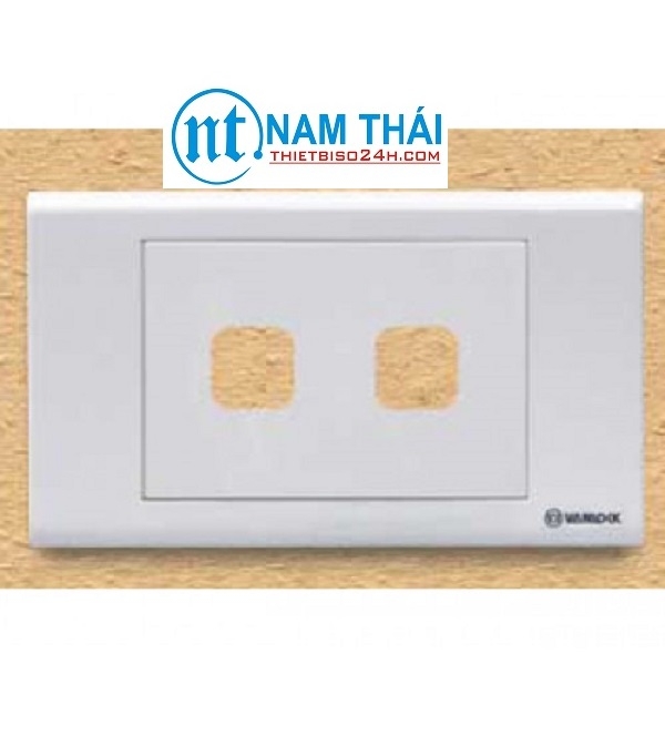 Ổ cắm công tắc Sino - Mặt 2 lỗ - S182/X