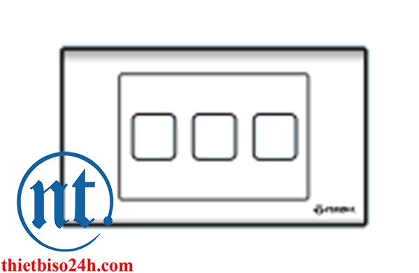 Công tắc ổ cắm Sino - Mặt 3 lỗ - S1863X