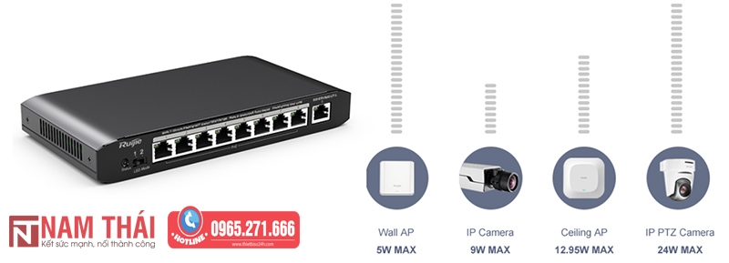 Thiết bị chuyển mạch Switch Ruijie Reyee RG-ES109G-LP-L