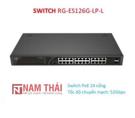 Thiết bị chuyển mạch Switch Ruijie Reyee RG-ES126G-LP-L