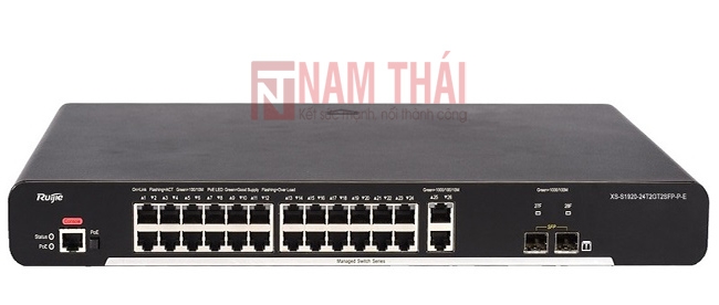 Thiết bị chuyển mạch Switch Ruijie XS-S1920-24T2GT2SFP-P-E