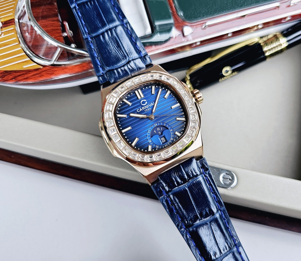 Đồng Hồ Nam Dây Da Carnival Nautilus 8110G-VH-DD Automatic Đồng Hồ Nam Dây Da Carnival Nautilus 8110G-VH-DD Automatic