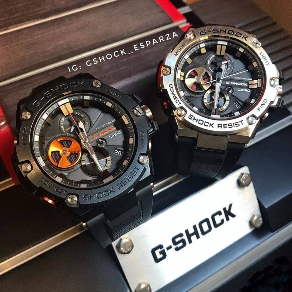 G-SHOCK GST-B100B-1A4 G-STEEL BLUETOOTH | NĂNG LƯỢNG MẶT TRỜI