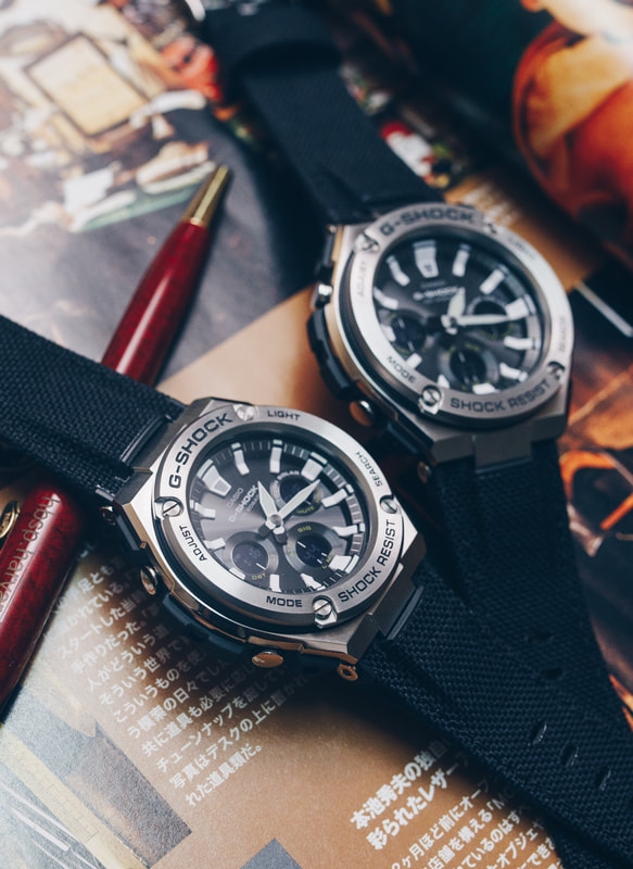 G-SHOCK GST-S130C-1A CORDURA G-STEEL (NÄNG LƯỢNG MẶT TRá»I) - TP WATCH - THE ORIGIN