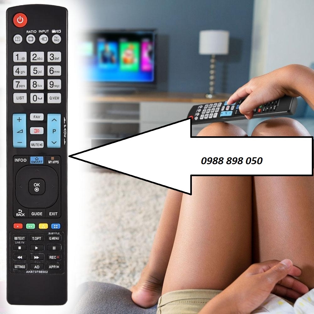 ĐIỀU KHIỂN TIVI LG THÔNG MINH CHÍNH HÃNG (ĐEN-DÀI) AKB73756504 ...