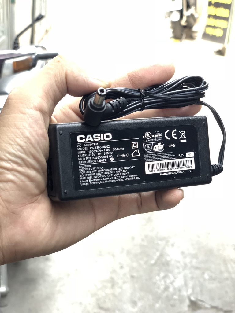 Adaptor đàn organ Casio 9V 850ma chính hãng - Đại lý phụ kiện 24h Adaptor đàn organ Casio 9V 850ma chính hãng - Đại lý phụ kiện 24h