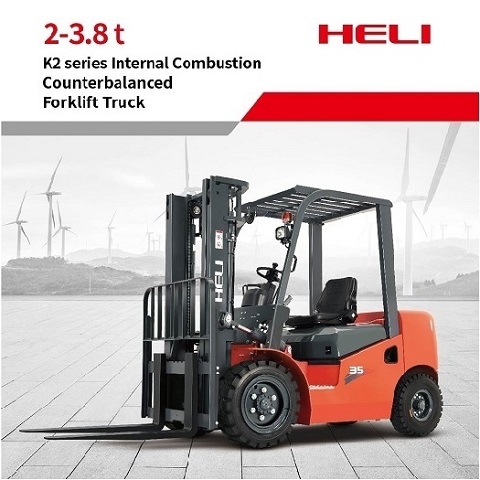 2-3.8 tons K2 series internal combustion counterbalanced forklift truck
