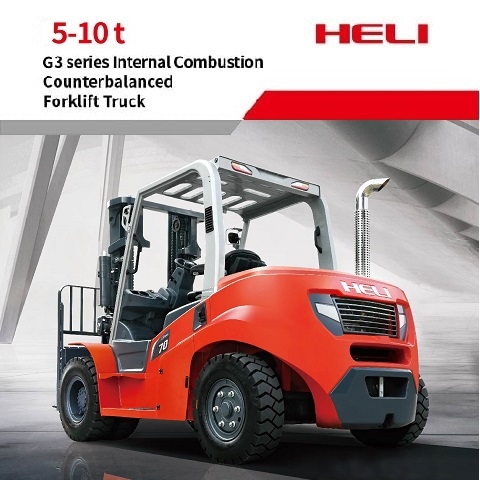5 ton, 7 ton, 8.5 ton, 10 ton G3 series internal combustion counterbalanced forklift truck