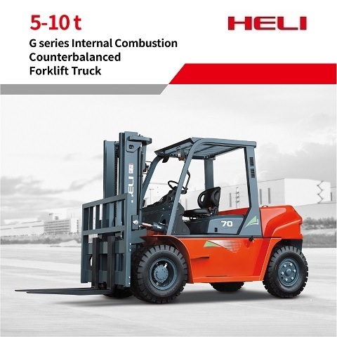 5 ton, 6 ton, 7 ton, 8.5 ton, 10 ton G series internal combustion counterbalanced forklift truck