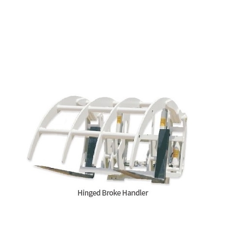 Bộ kẹp gỗ giấy thải Hinged broke handler xe nâng