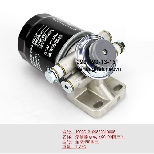 Bộ lọc diesel Quanchai QC490 lắp trên xe nâng Heli