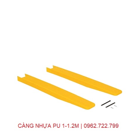 Càng nhựa PU dài 1-1.2 mét lắp cho xe nâng