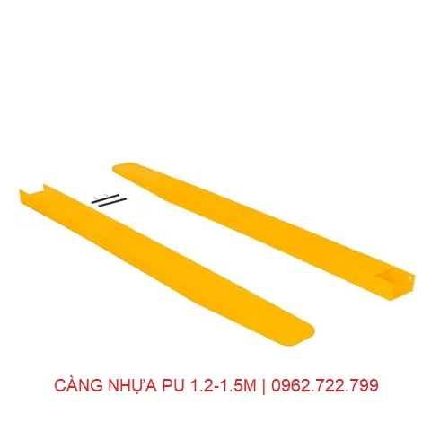 Càng nhựa PU dài 1.2-1.5 mét lắp cho xe nâng