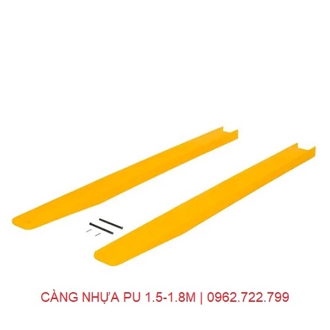 Càng nhựa PU dài 1.5-1.8 mét lắp cho xe nâng