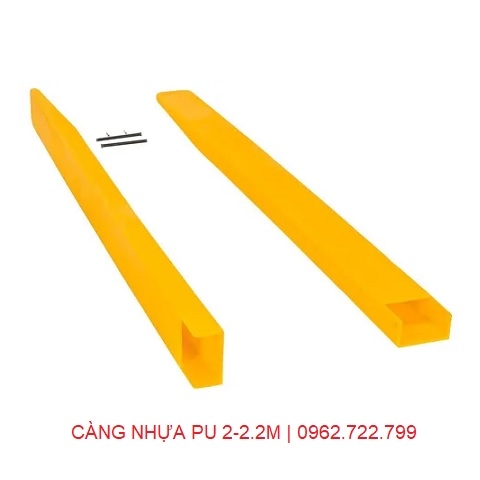 Càng nhựa PU dài 2-2.2 mét lắp cho xe nâng