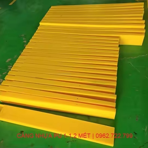 Càng nhựa PU xe nâng dài 1-1.2 mét