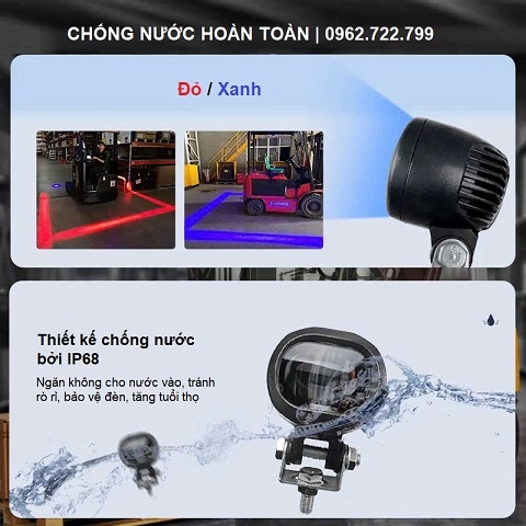 Đèn chiếu vạch 2 mắt chống nước