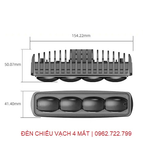 Đèn chiếu vạch 4 mắt cho xe nâng