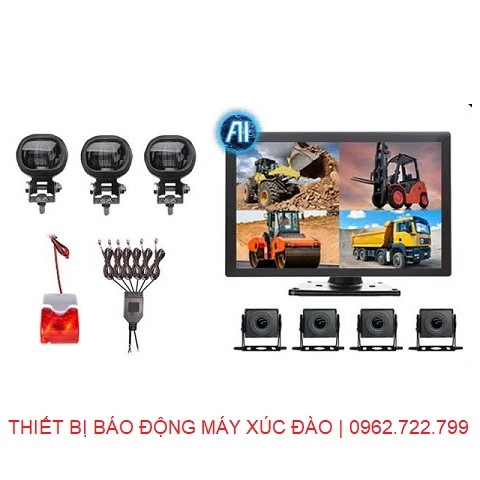 Thiết bị báo động trên máy xúc đào