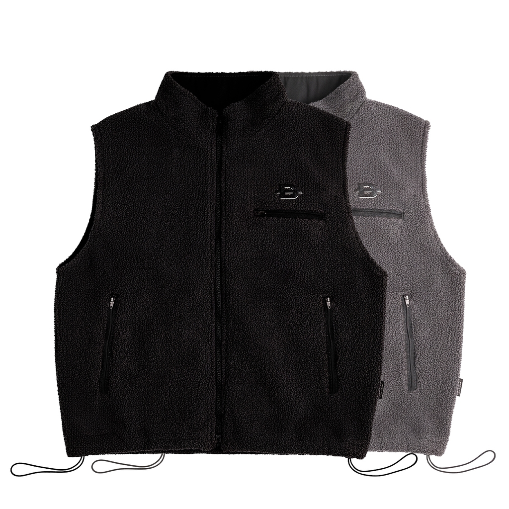 DSW Fleece Zip-Up Vest Jacket