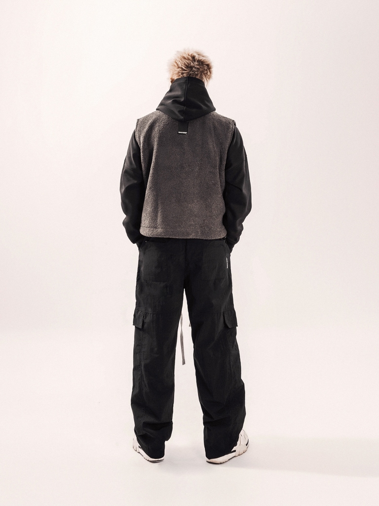 DSW Fleece Zip-Up Vest Jacket