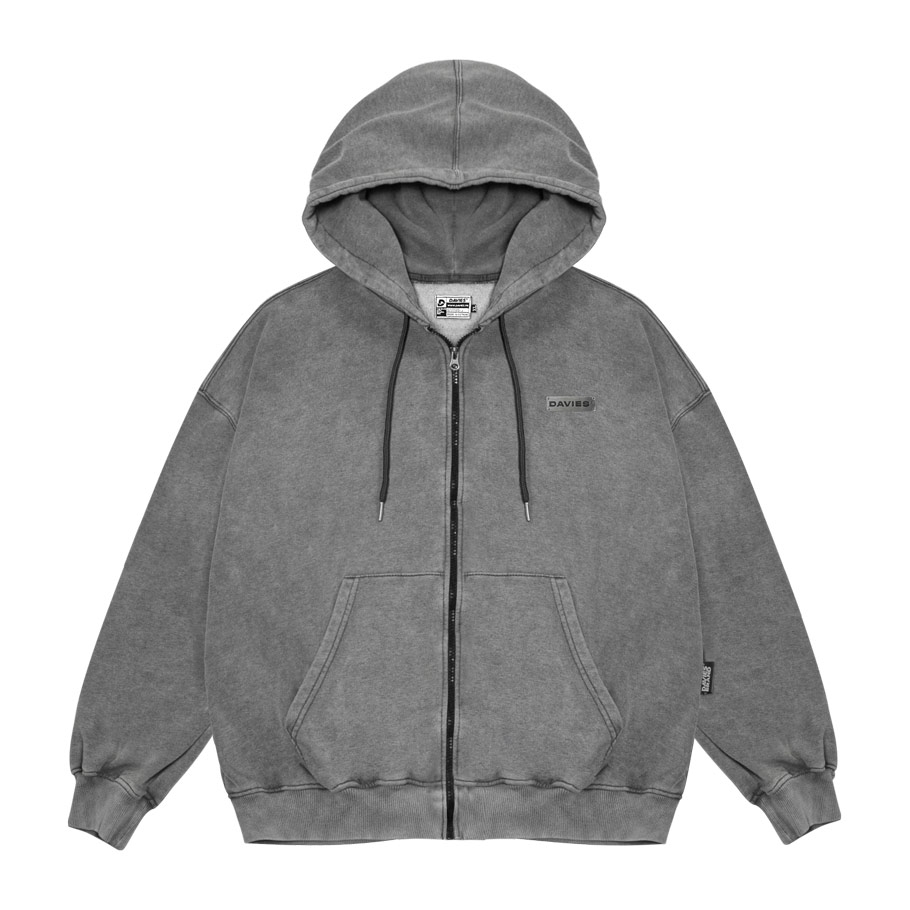 DSW Hoodie Zip Wash Emboss