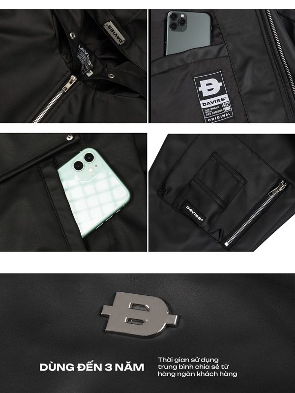 DSW Double Box Hooded Bomber Jacket