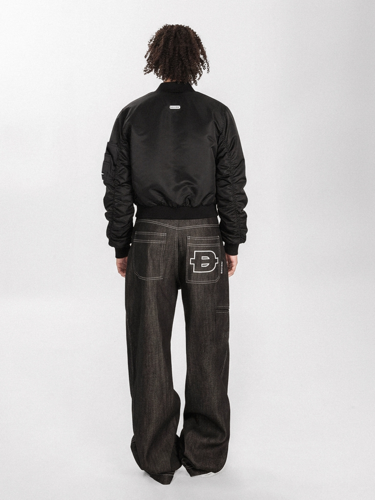 DSW Metal Buttons Bomber Jacket