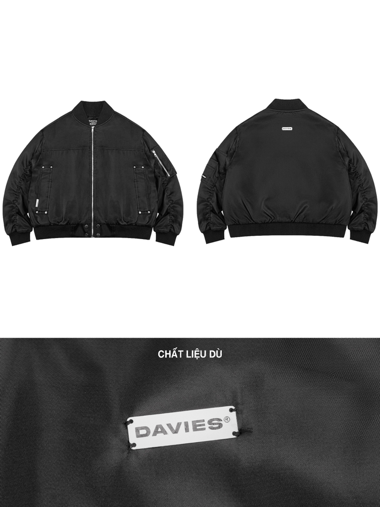 DSW Metal Buttons Bomber Jacket