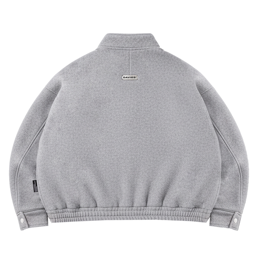 DSW Crop Bomber Jacket Classy - Dạ xám đen