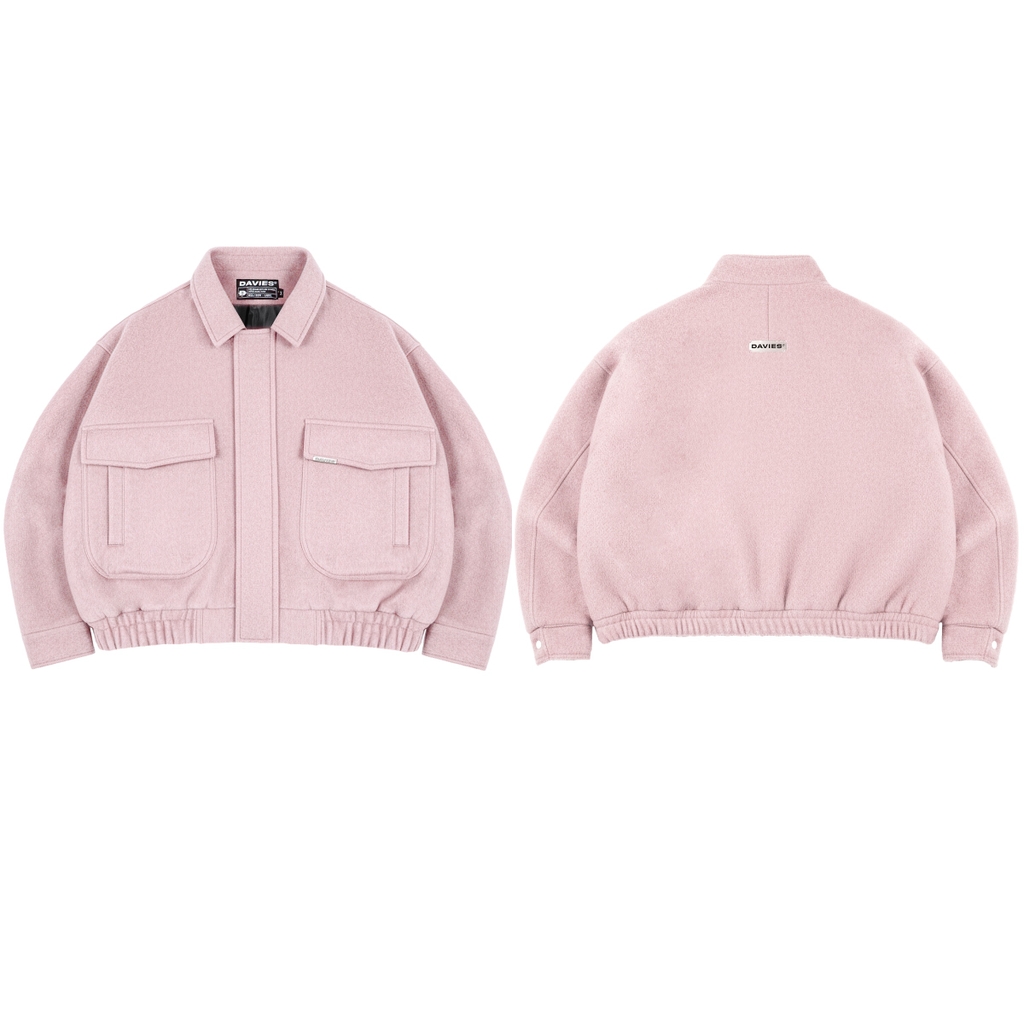DSW Crop Bomber Jacket Classy - Dạ Hồng