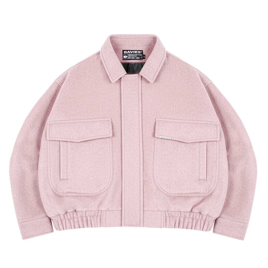 DSW Crop Bomber Jacket Classy - Dạ Hồng
