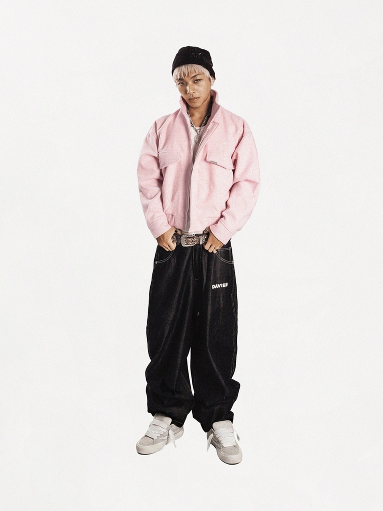 DSW Crop Bomber Jacket Classy - Dạ Hồng